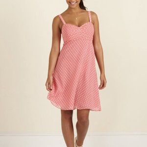 Vineyard Vines Churchill Dot Dress, Polka Dots Print, Bermuda Pink, Size 2
